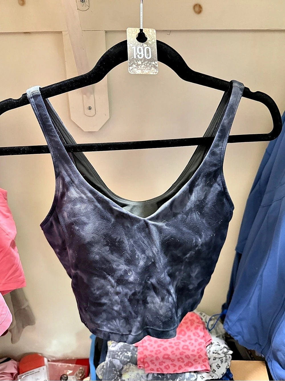 190- Lululemon Align Tank Tie-Dye Gray & Black Size 6